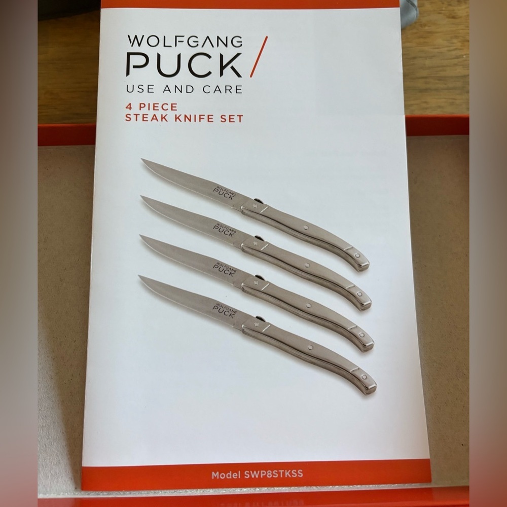 Wolfgang Puck 4-piece Special Edition Steak Knife Set - Picture 3 of 5